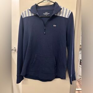 Vineyard Vines 2019 1/4 zip pullover navy blue small preppy